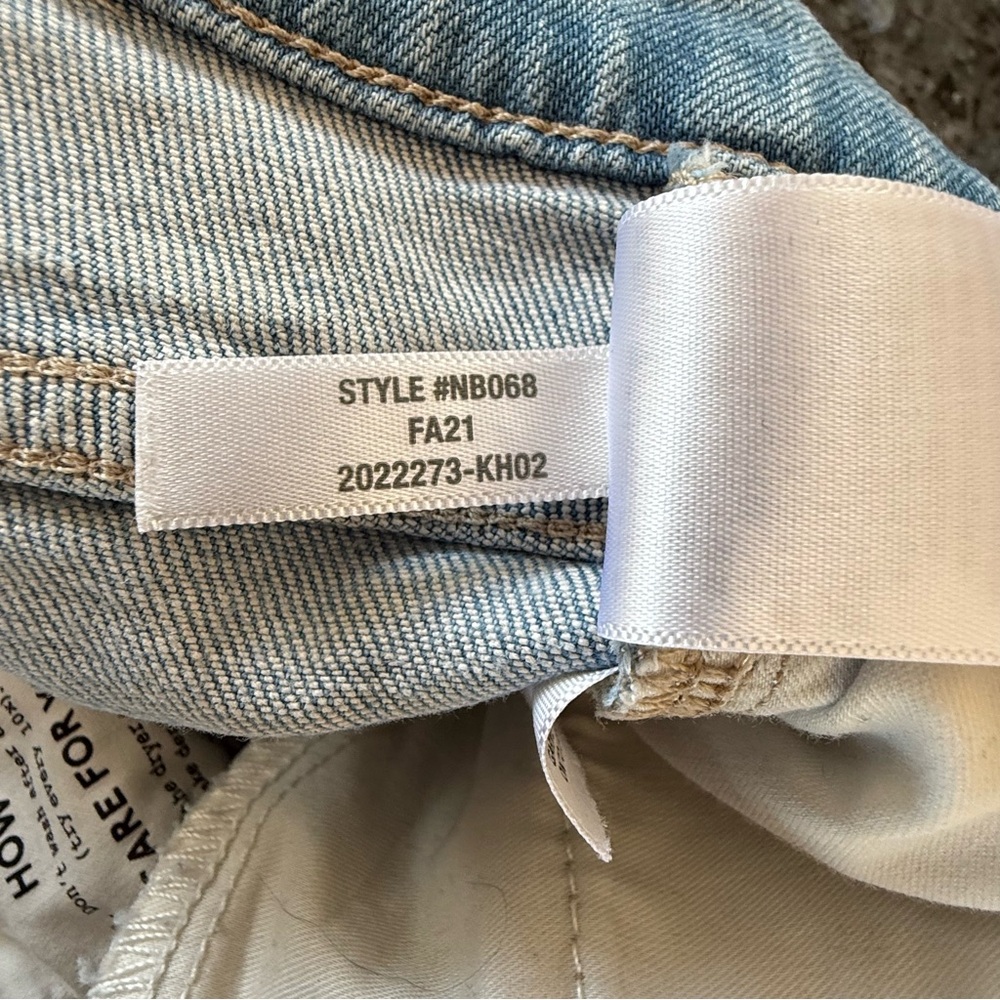 MADEWELL Perfect Vintage 10” High Rise Jean in Ellicott Wash, Raw Hem, Size 25P - Picture 10 of 10